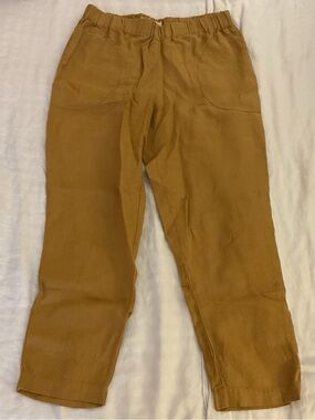 notPERFECTLINEN Amber color linen pants